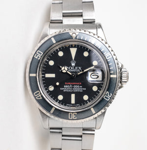 Rolex submariner single red hotsell