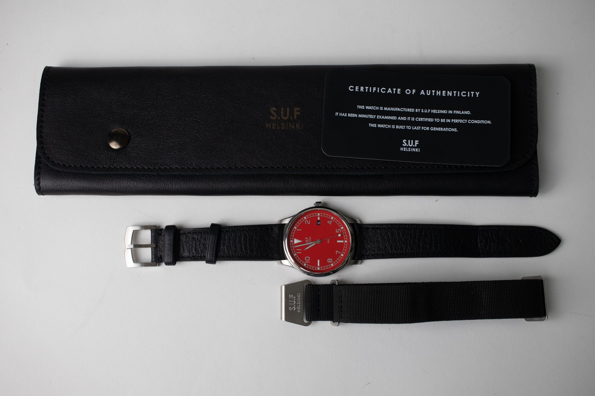 SUF Helsinki 180 Red Dial
