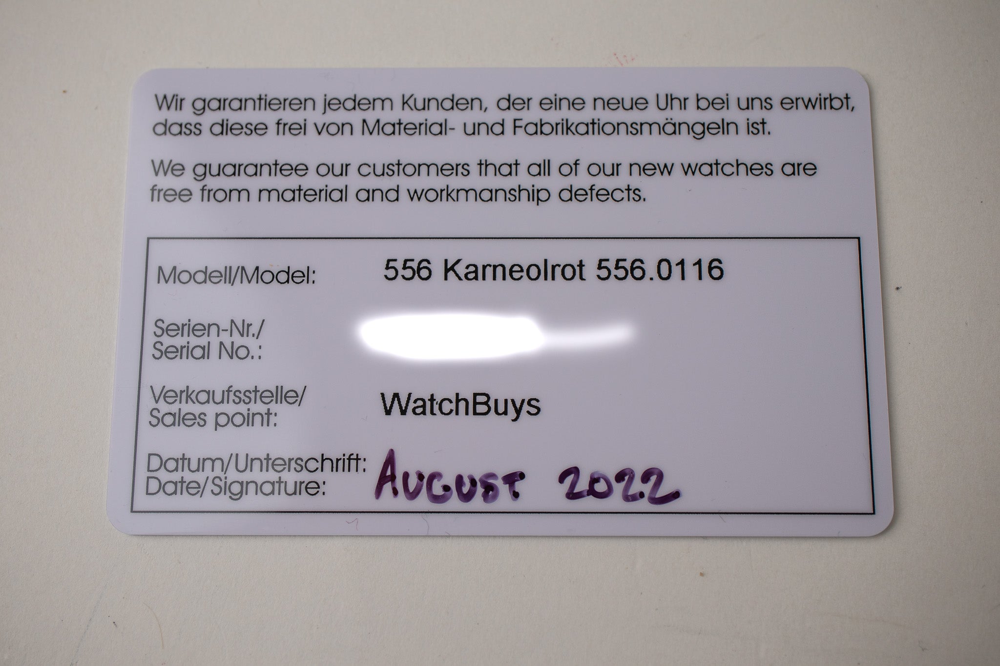 Sinn 556 Karneolrot 556.0116