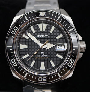 Pre-Owned Seiko Prospex King Samurai 43.8 mm SS Divers Black Dial SRPE35J1