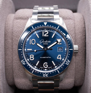 Pre-Owned Glashutte Original Spezialist SeaQ 1969 Blue Watch 1-39-11-09-81-70