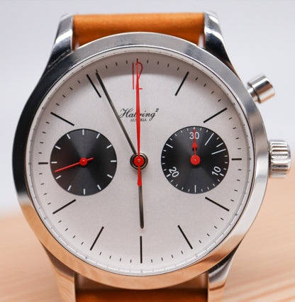 Habring 2 SS Chrono Felix Mono Pusher with Box and Papers 38.5mm