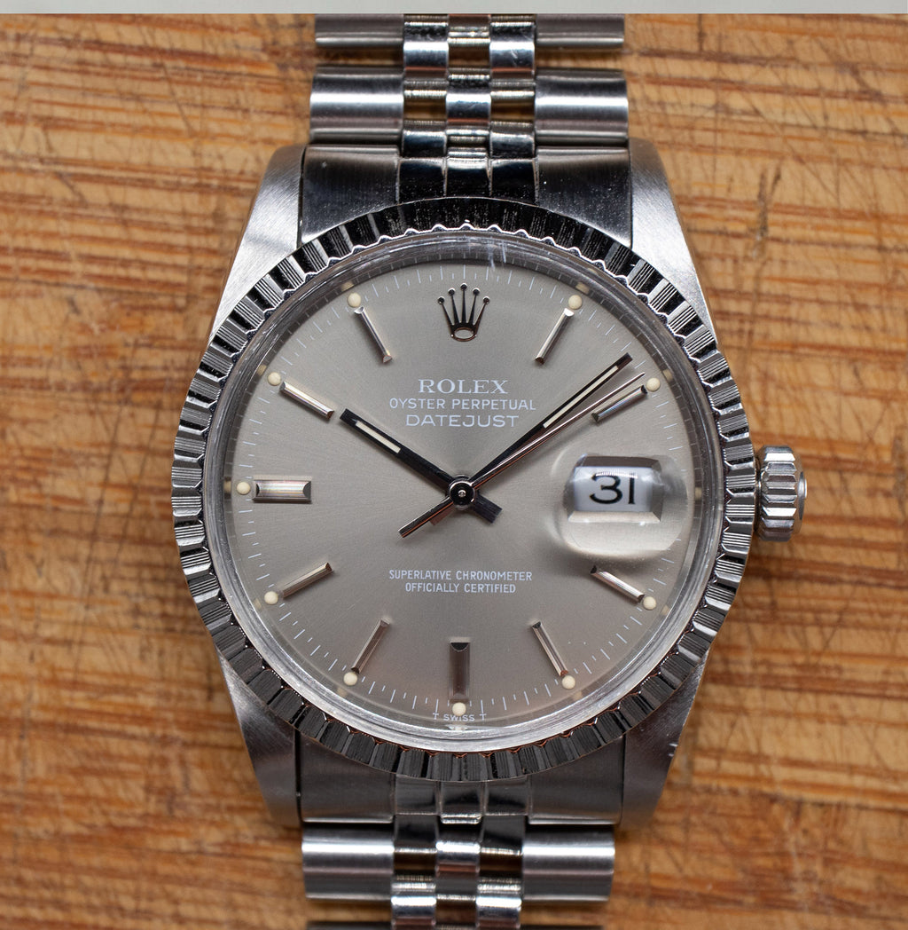 Pre-Owned Rolex Datejust Slate Dial 16030
