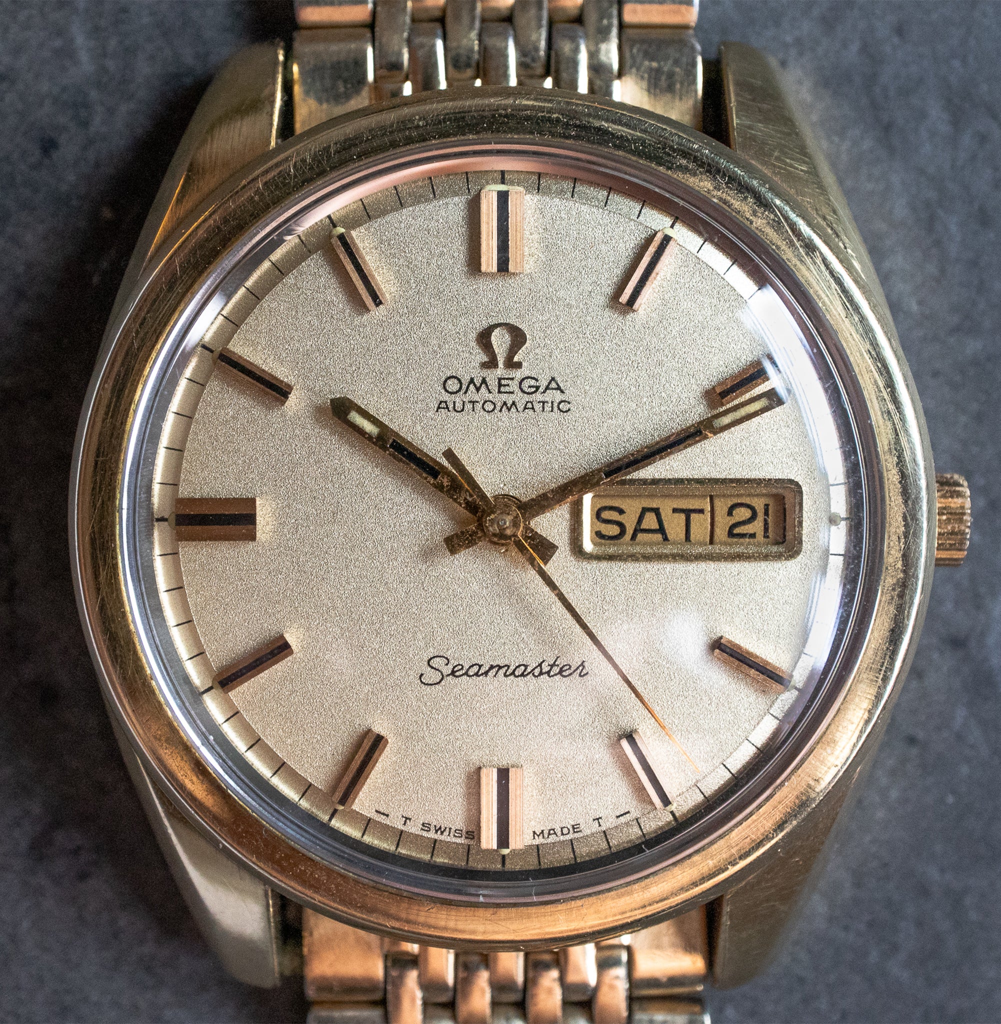 Pre- Owned Omega Seamaster Day-Date – Belmont Watches