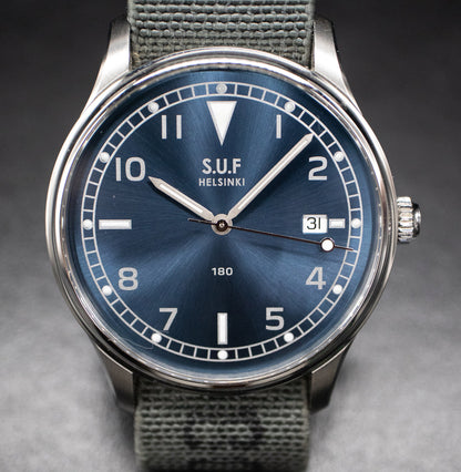 SUF Helsinki 180 Blue Dial Limited Edition 50 Pieces Men's Automatic Watch