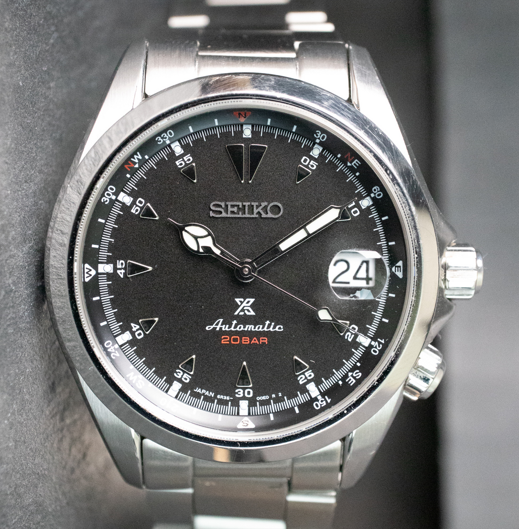 Pre-Owned: Seiko Alpinist Black Dial SPB117