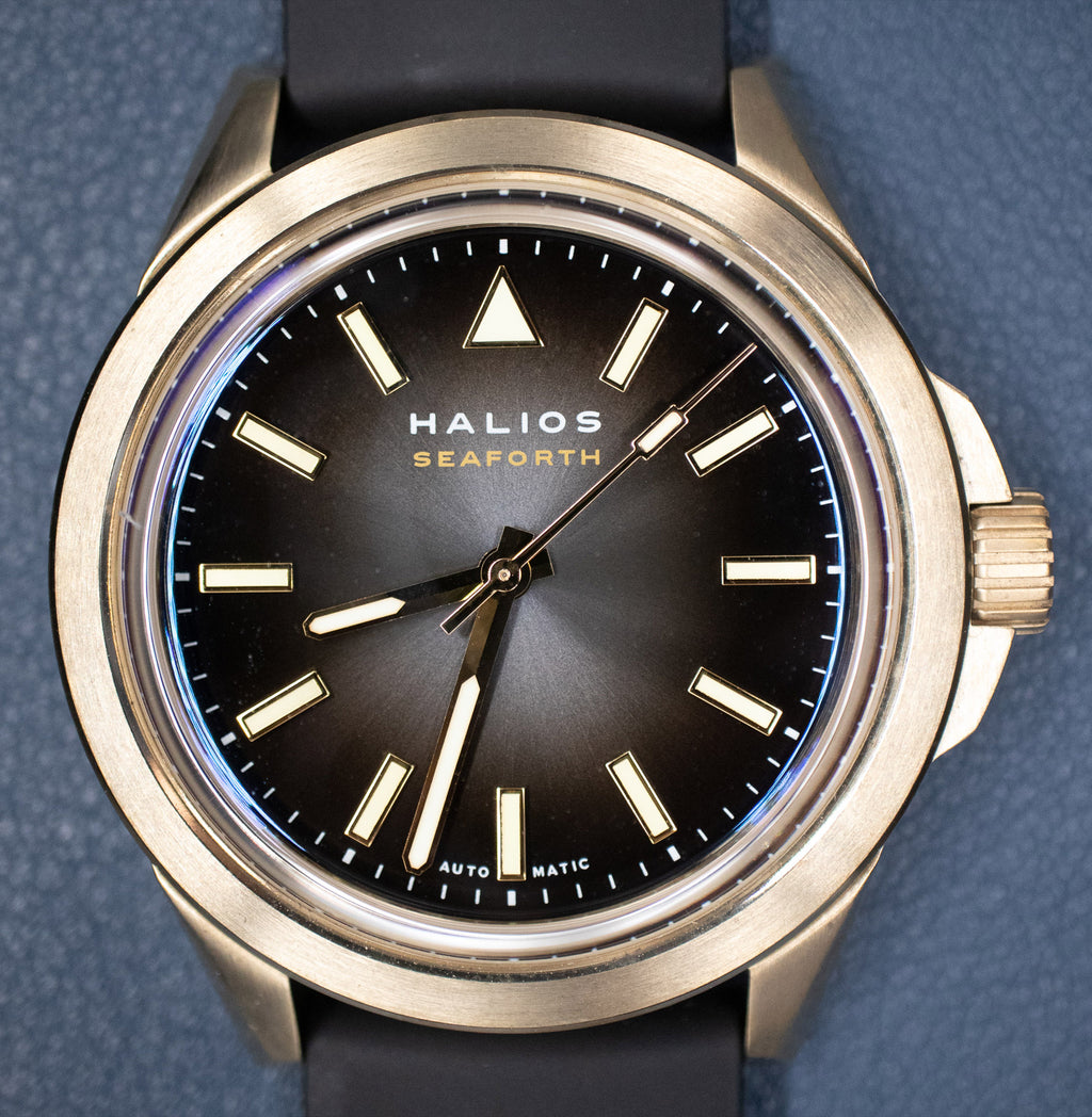 Halios Seaforth Bronze Black Dial Men's Automatic Watch 261