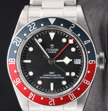 Pre-Owned 2019 Tudor Black Bay GMT Pepsi 79830RB 41mm Automatic Steel Bracelet Men's